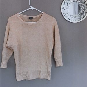 Sparkle and Fade cream 3/4 sweater